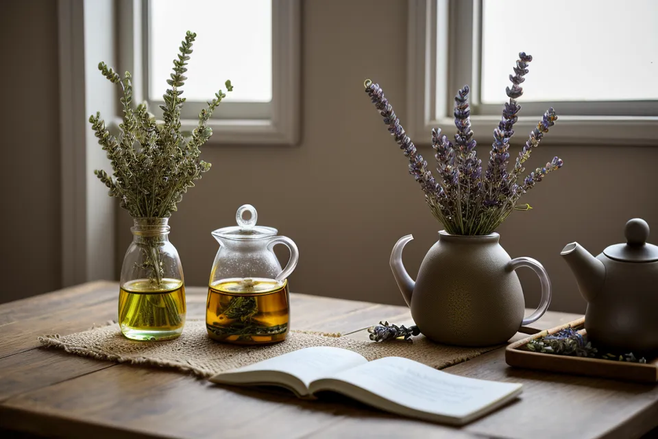 Soulager un mal de tête naturellement avec les huiles essentielles : flacon de menthe poivrée en aromathérapie